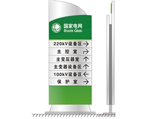 入口大區域方向指示牌