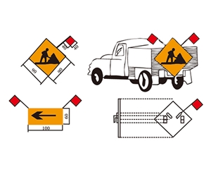 移動性施工標志例